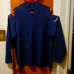 Woman's Sweater, Cobalt Blue, Size 2X, Susan Graver